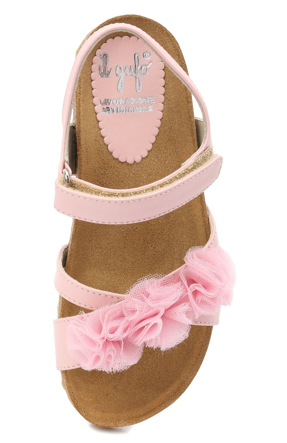 Кожаные сандалии IL GUFO розового цвета по цене 19950 руб., арт. G539/VITELL0 NAPPAC0L0RS/27-30, фото 4 Кожаные сандалии IL GUFO, арт. G539/VITELL0 NAPPAC0L0RS/27-30, фото 4