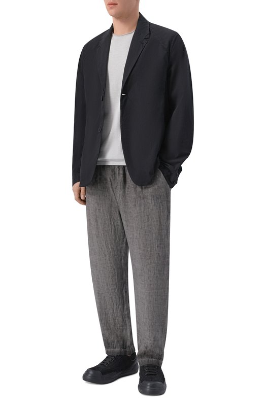 Хлопковый пиджак Transit CFUTRCG163 Чёрный  CFUTRCG163 Фото 2