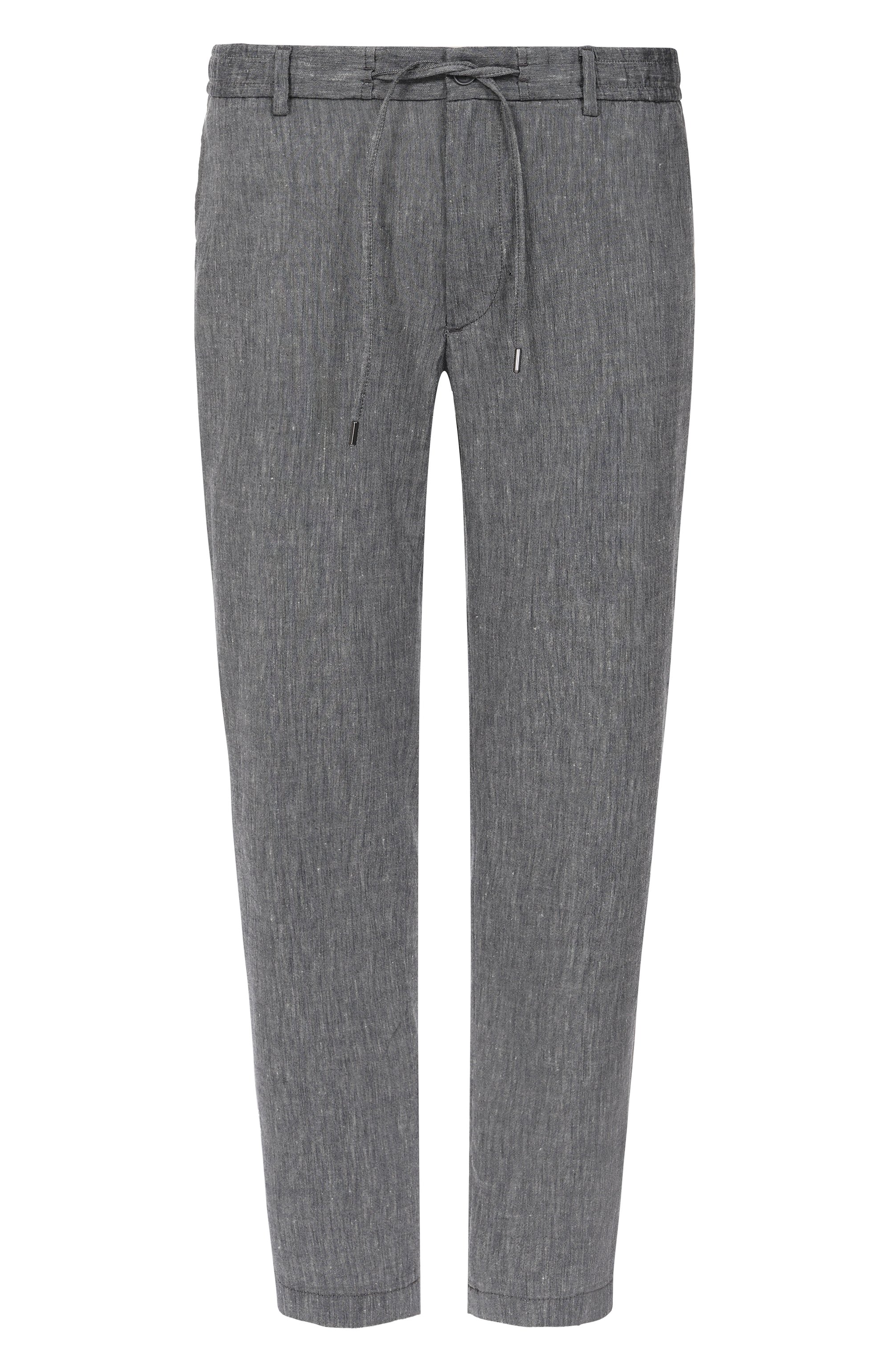 Брюки изо льна и вискозы BOSS, арт. 50540480, фото 1