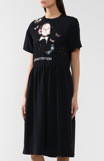 Платье VALENTINO черного цвета по цене 333000 руб., арт. SB3VANX54Z0, фото 3 Платье VALENTINO, арт. SB3VANX54Z0, фото 3