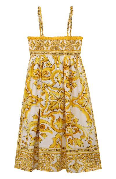 Хлопковый сарафан DOLCE & GABBANA, арт. L53DM9/G7J6K/8-14, фото 2