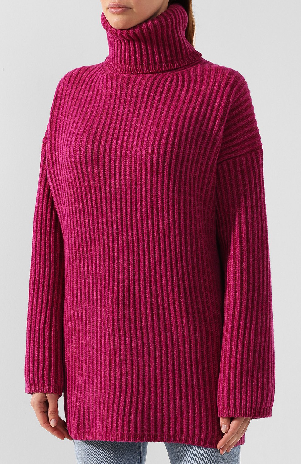 Шерстяной свитер ACNE STUDIOS розового цвета по цене 30800 руб., арт. A60018, фото 3 Шерстяной свитер ACNE STUDIOS, арт. A60018, фото 3