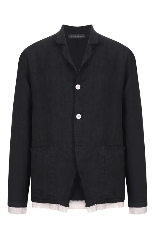 Льняной пиджак Never Enough 2B5M091-148/MJA054 Чёрный 2B5M091-148/MJA054