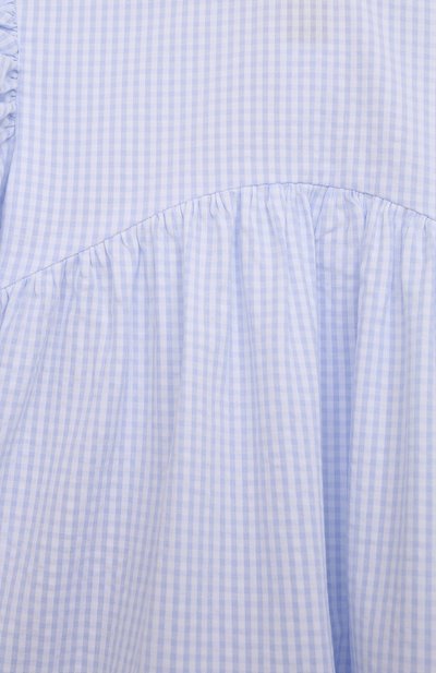 Хлопковое платье IL GUFO голубого цвета по цене 15550 руб., арт. P22VM690C3106/5A-8A, фото 3 Хлопковое платье IL GUFO, арт. P22VM690C3106/5A-8A, фото 3