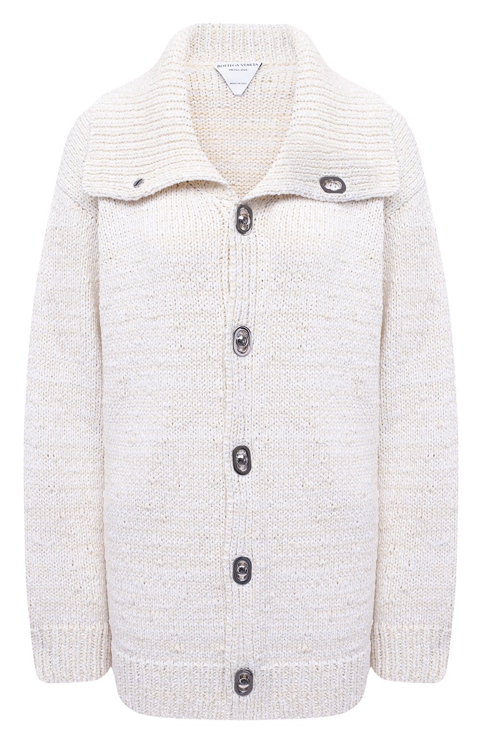 Хлопковый кардиган BOTTEGA VENETA белого цвета по цене 185500 руб., арт. 628713/VKWB0, фото 1 Хлопковый кардиган BOTTEGA VENETA, арт. 628713/VKWB0, фото 1