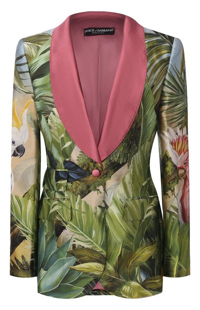 Женский шелковый жакет DOLCE & GABBANA, арт. F29FLT/GDU49