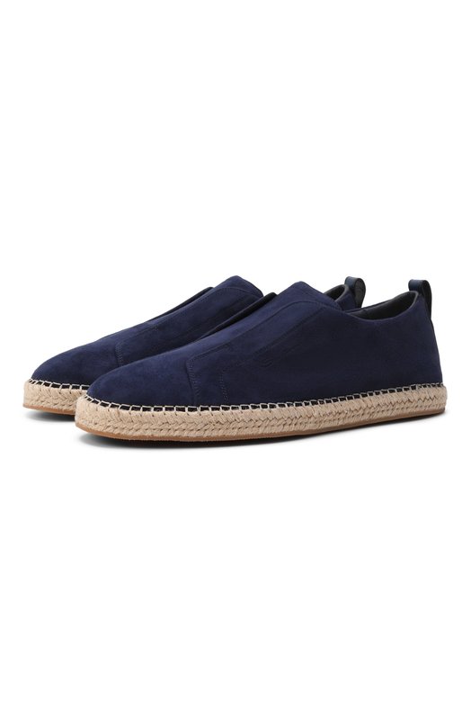 Замшевые эспадрильи Cleanic Santoni MBCG22091PBTTAYX Синий MBCG22091PBTTAYX