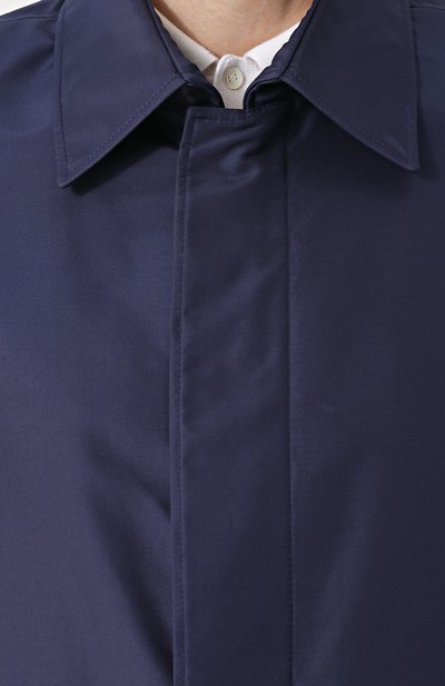 Шелковый плащ ZILLI синего цвета по цене 1070000 руб., арт. A0TIMB-03007/0000, фото 5 Шелковый плащ ZILLI, арт. A0TIMB-03007/0000, фото 5