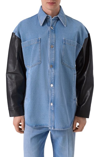 Комбинированная рубашка NANUSHKA, арт. NU25RSTP09753, фото 3