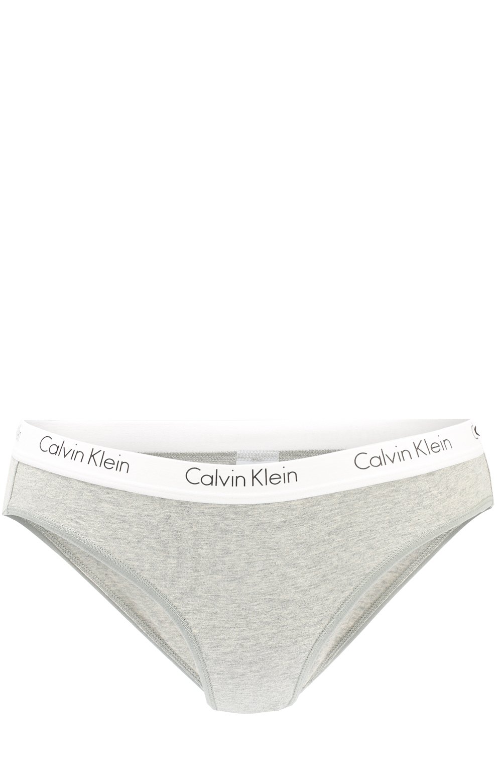 Хлопковые трусы-слипы с логотипом бренда CALVIN KLEIN серого цвета по цене 3245 руб., арт. 000QF1369E, фото 1 Хлопковые трусы-слипы с логотипом бренда CALVIN KLEIN, арт. 000QF1369E, фото 1