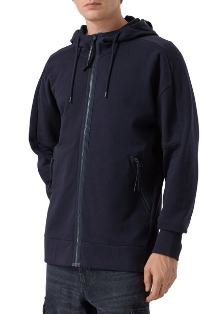 Хлопковая толстовка C.P. COMPANY темно-синего цвета по цене 39950 руб., арт. RCCMSS715A005086W, фото 3 Хлопковая толстовка C.P. COMPANY, арт. RCCMSS715A005086W, фото 3