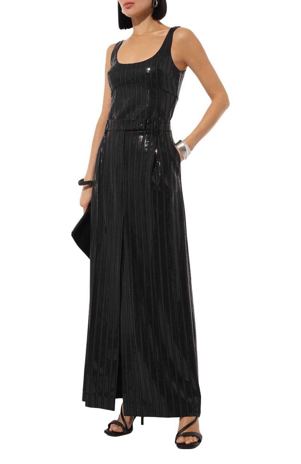 Шерстяной топ с отделкой пайетками BRUNELLO CUCINELLI, арт. ME208HS700, фото 2