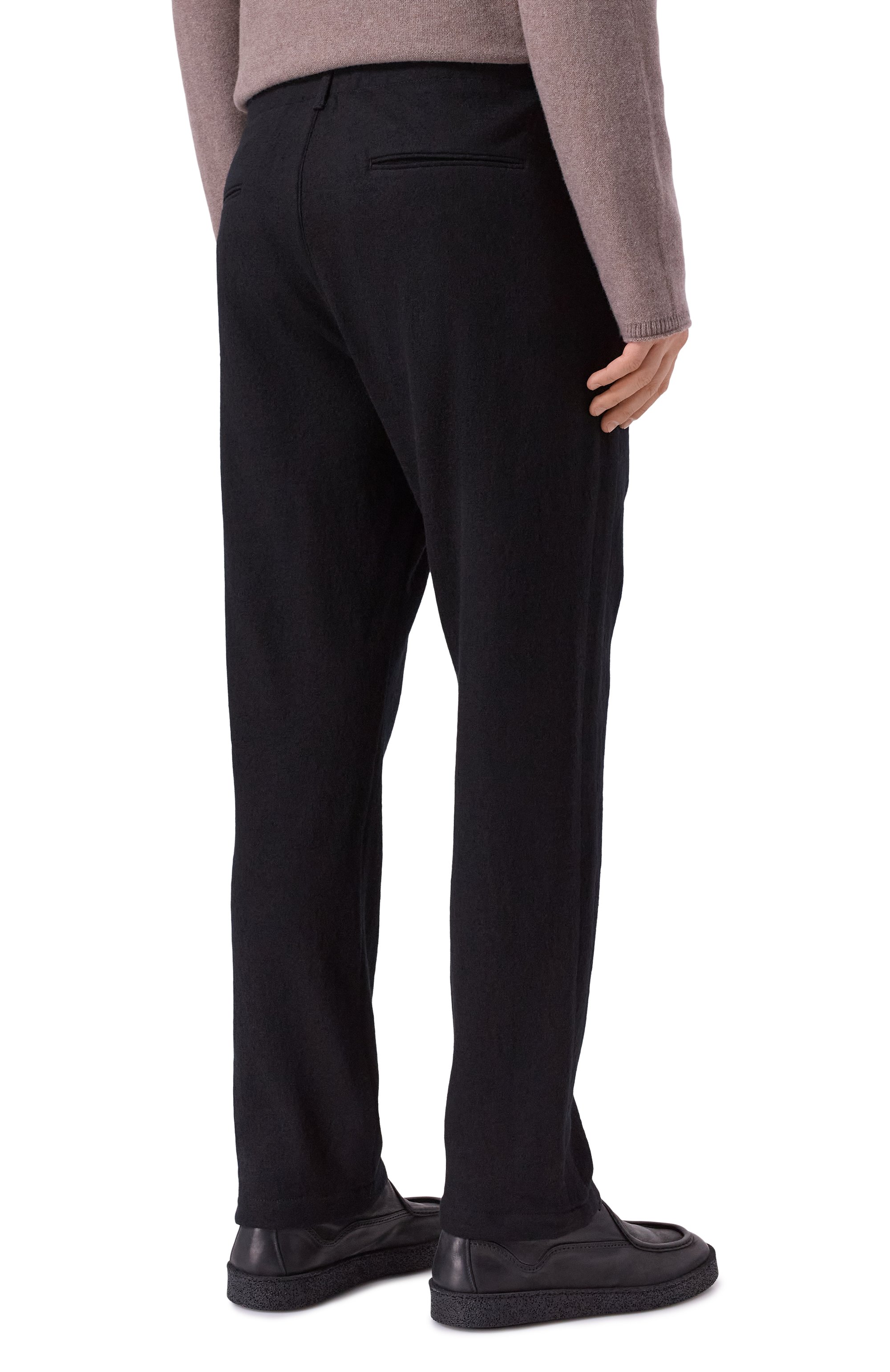 Шерстяные брюки HANNES ROETHER черного цвета по цене 57250 руб., арт. BAR21BE.PLUS.502, фото 4 Шерстяные брюки HANNES ROETHER, арт. BAR21BE.PLUS.502, фото 4