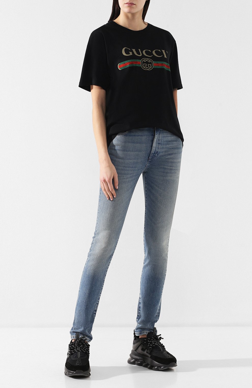 Хлопковая футболка GUCCI, арт. 457095/X5L89, фото 2