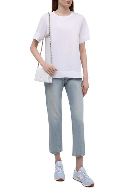 Комбинированные кроссовки 574 classic NEW BALANCE, арт. WL574PE2/B, фото 2