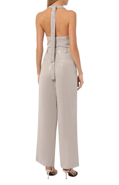 Льняной комбинезон с отделкой пайетками BRUNELLO CUCINELLI, арт. MH570SN199, фото 4