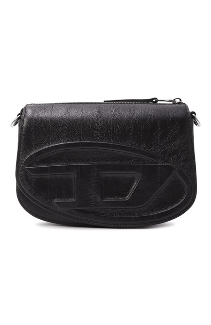 Мужская сумка 1dr DIESEL черного цвета, арт. X10223/P8245 | Фото 1 (Ремень/цепочка: На ремешке; Драгоценные камни: Проставлено; Материал: Натуральная кожа; Материал сплава: Проставлено; Размер: small)