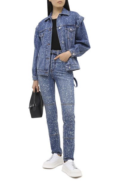 Джинсовая куртка MSGM голубого цвета по цене 54400 руб., арт. 2941MDH46L 207728, фото 2 Джинсовая куртка MSGM, арт. 2941MDH46L 207728, фото 2