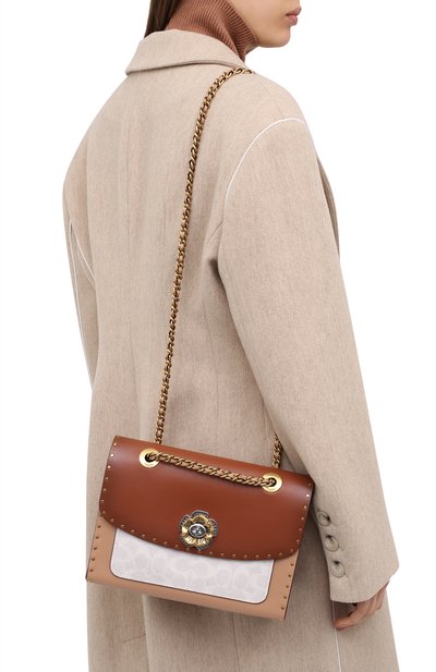 Сумка parker COACH коричневого цвета по цене 59400 руб., арт. 967, фото 2 Сумка parker COACH, арт. 967, фото 2