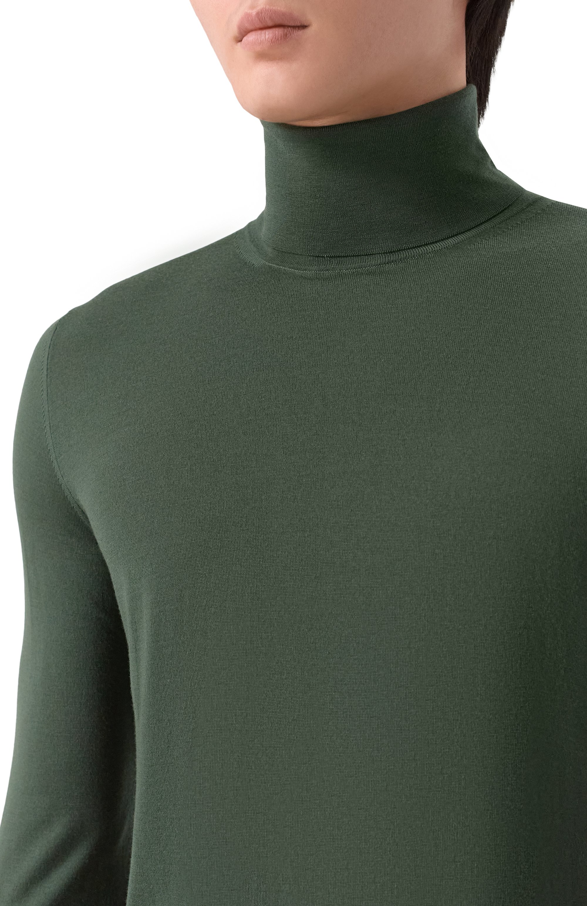 Шерстяная водолазка MVST зеленого цвета по цене 139500 руб., арт. M0-M25.1MM.K406/44-60, фото 5 Шерстяная водолазка MVST, арт. M0-M25.1MM.K406/44-60, фото 5