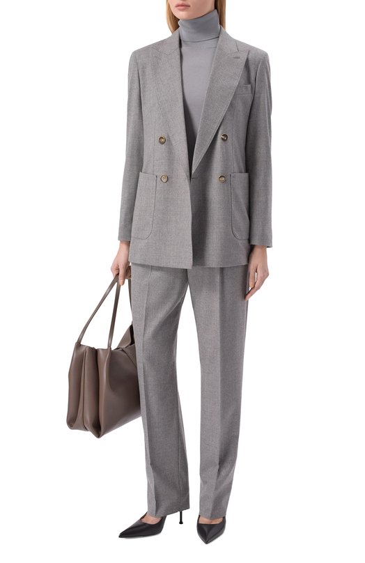 Кашемировый жакет Max Mara HARALD Серый  HARALD Фото 2
