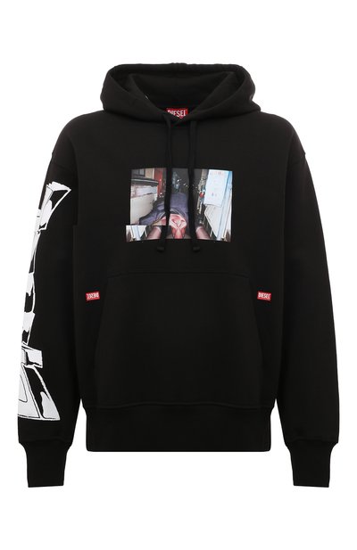 Хлопковое худи DIESEL, арт. A03592/0IEAX, фото 1