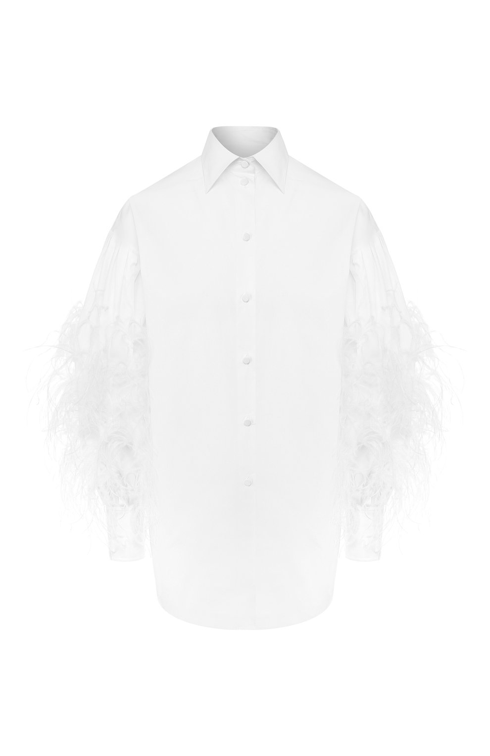 Рубашка с отделкой перьями VALENTINO, арт. TB3AB15M1M1, фото 1