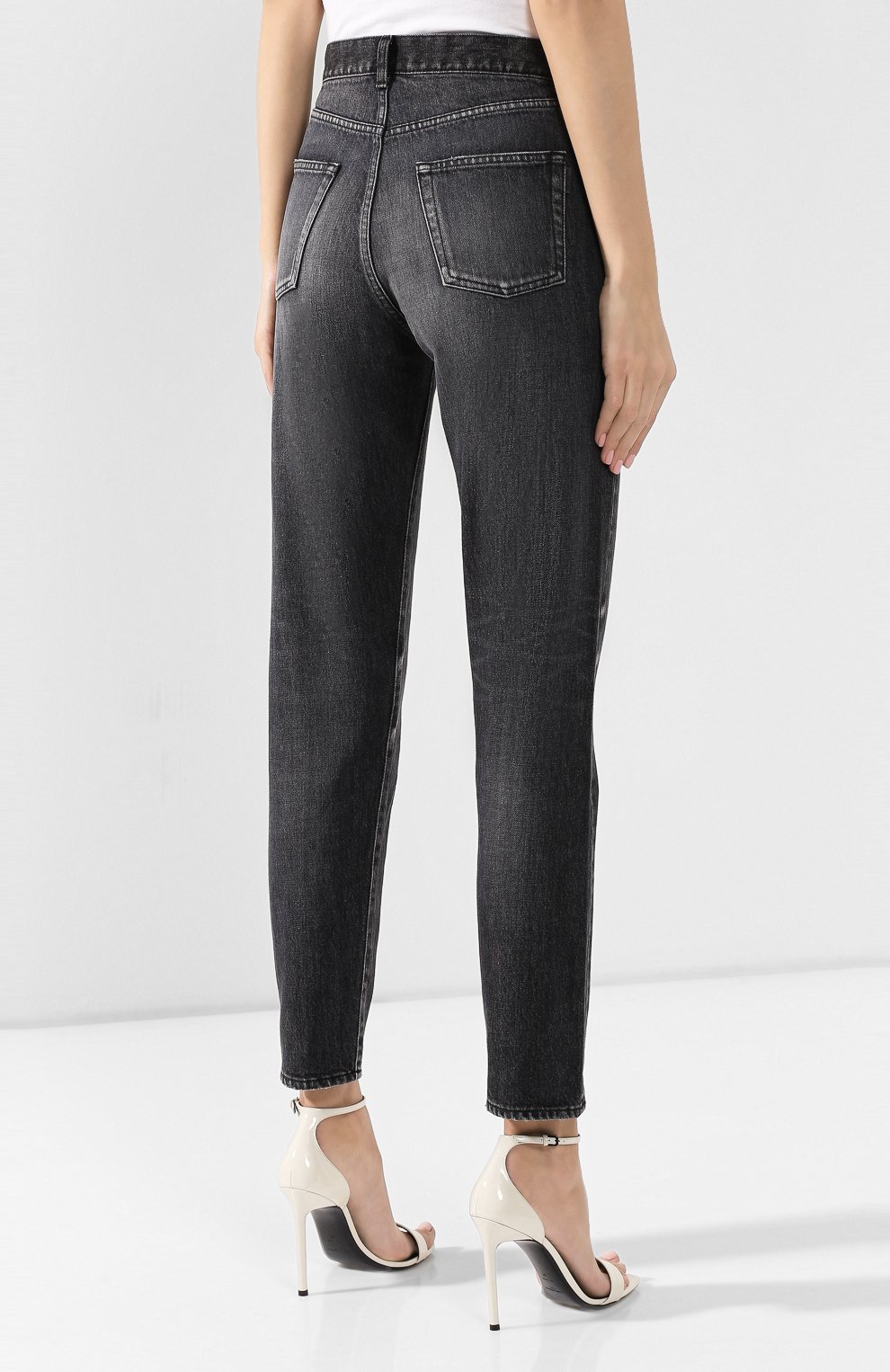 Джинсы SAINT LAURENT серого цвета по цене 74450 руб., арт. 572351/YC867, фото 4 Джинсы SAINT LAURENT, арт. 572351/YC867, фото 4