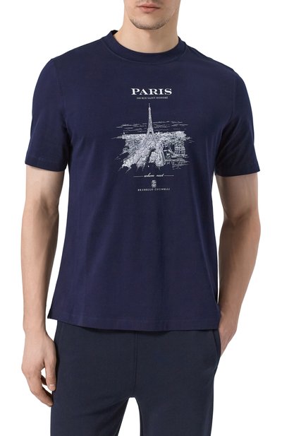 Хлопковая футболка BRUNELLO CUCINELLI, арт. M0B138457, фото 3