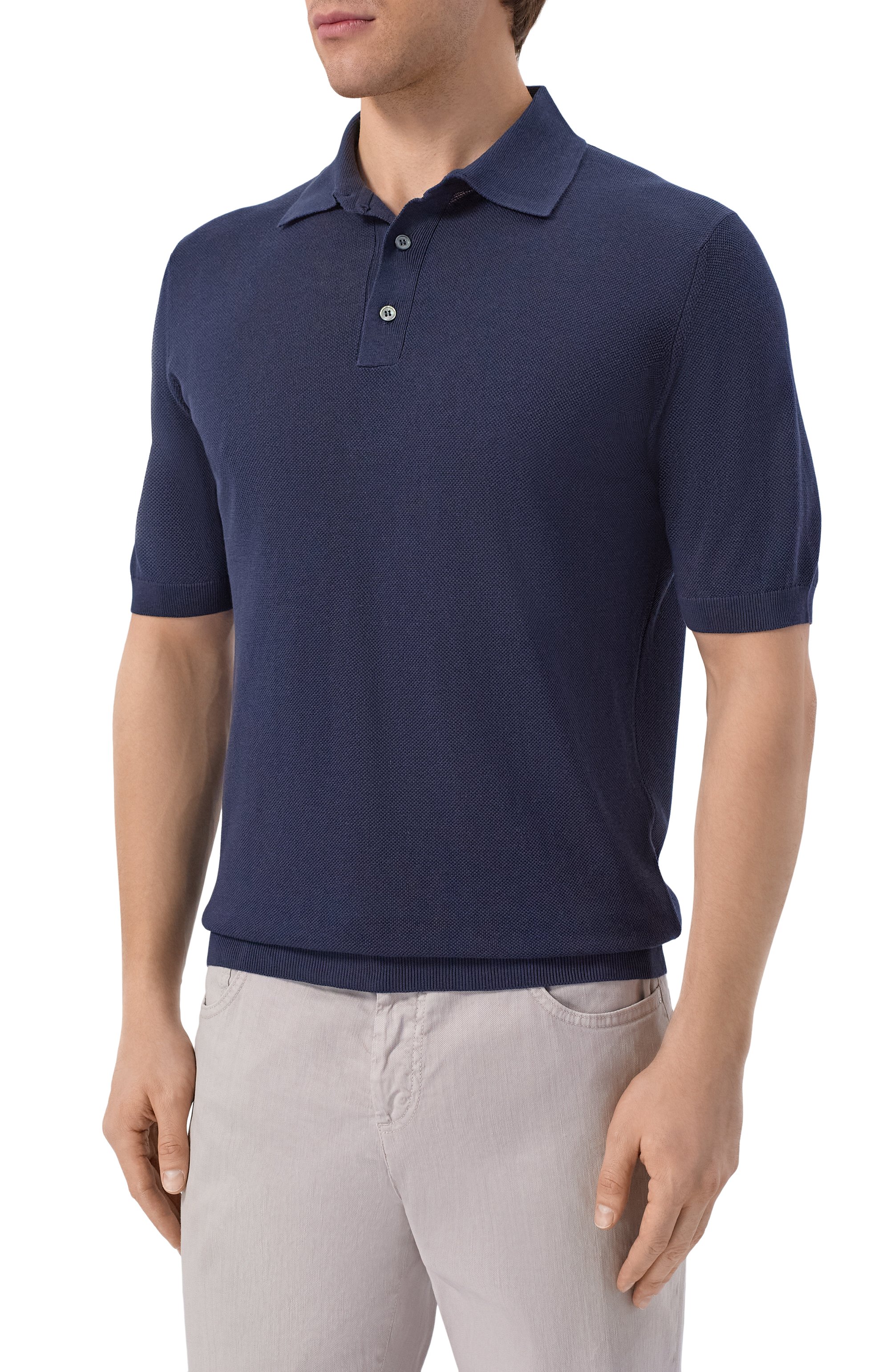 Шелковое поло ANDREA CAMPAGNA, арт. PL1MC/SE18Q, фото 3