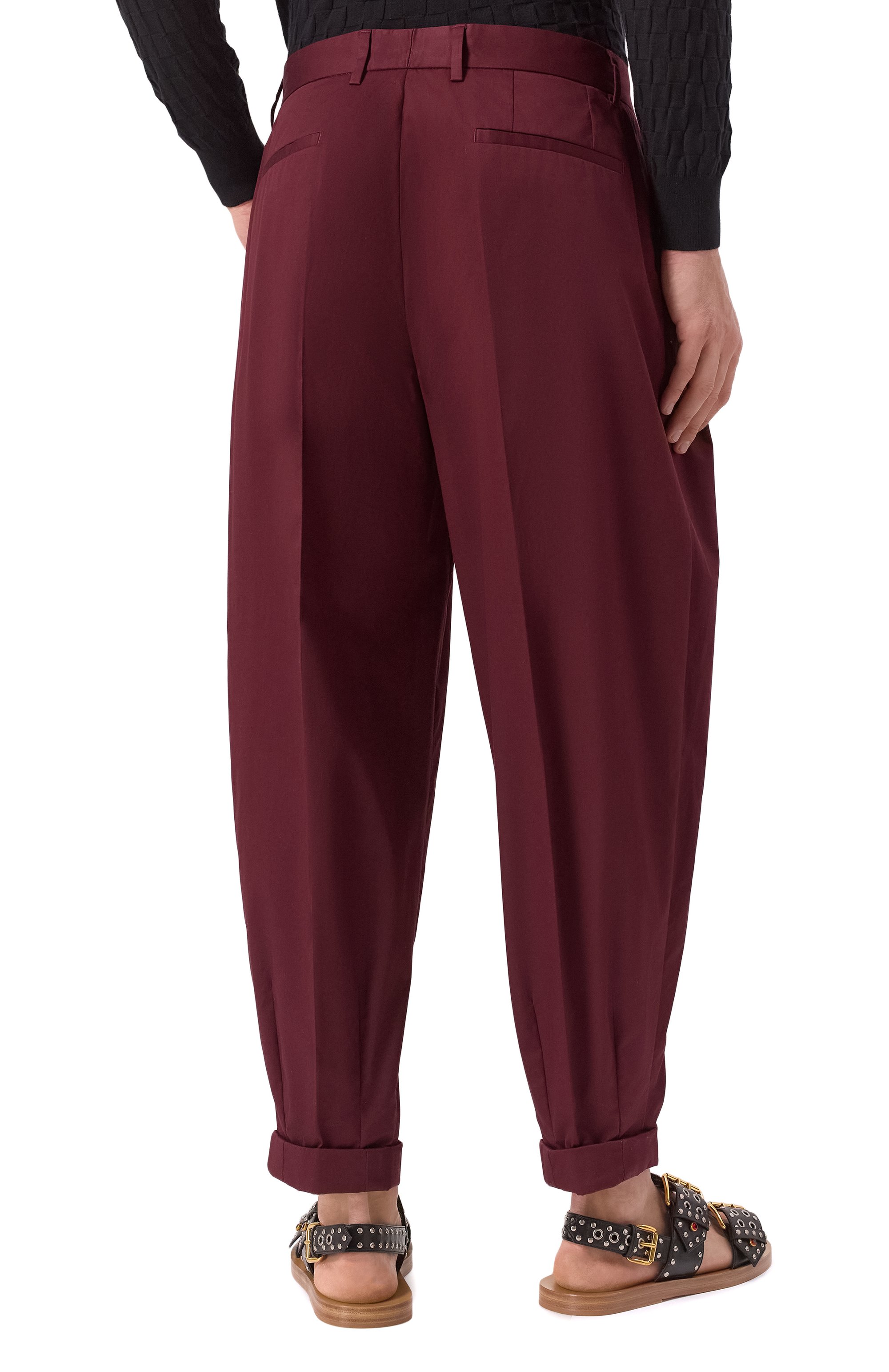 Хлопковые брюки DOLCE & GABBANA, арт. GP10DT/FUFNV, фото 4