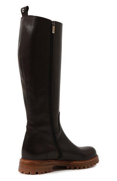 Кожаные сапоги KITON темно-коричневого цвета по цене 103000 руб., арт. D56809NX0602, фото 5 Кожаные сапоги KITON, арт. D56809NX0602, фото 5