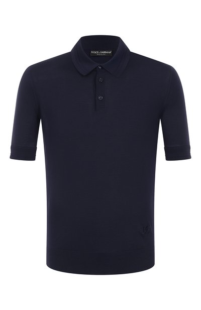 Мужское шелковое поло DOLCE & GABBANA, арт. GXZ02Z/JBSLV