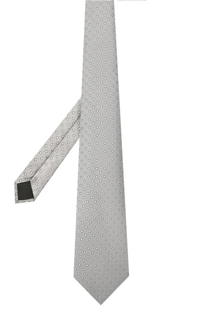 Шелковый галстук LANVIN серого цвета по цене 12600 руб., арт. 2050/TIE, фото 2 Шелковый галстук LANVIN, арт. 2050/TIE, фото 2