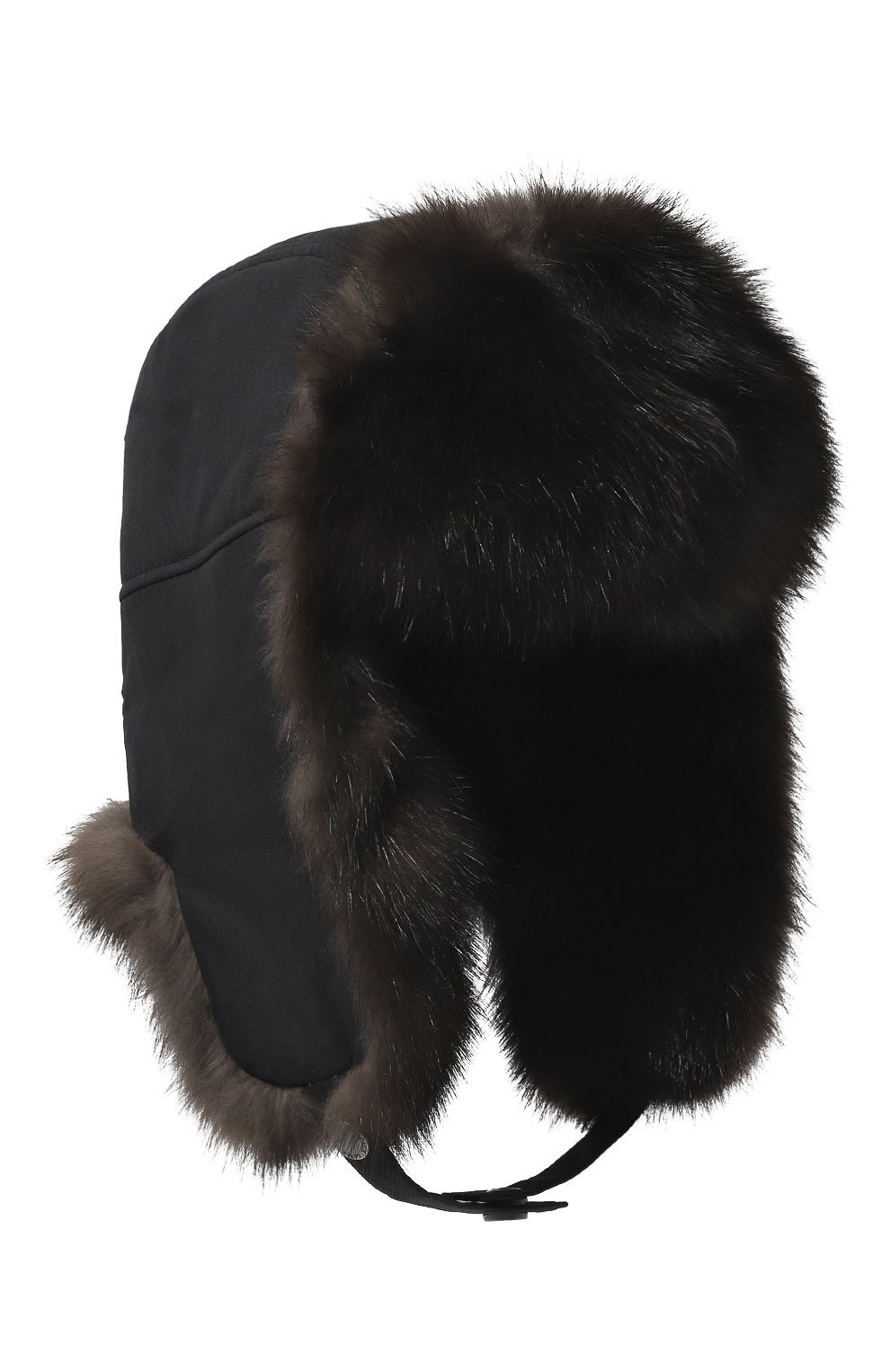 Шапка-ушанка из меха соболя BLACK SABLE, арт. BS-47CAF9, фото 4