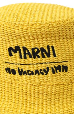 Женская панама marni x no vacancy inn MARNI желтого цвета, арт. CLMC0067S0 UAC004 | Фото 4 (Материал: Текстиль, Синтетический материал, Хлопок; Материал сплава: Проставлено; Нос: Не проставлено)