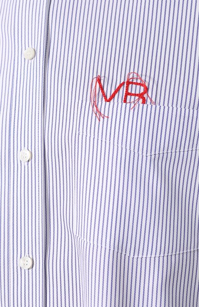 Хлопковая рубашка VICTORIA BECKHAM, арт. SH 0VR 1734B PSS19 0XF0RD STRIPE, фото 5
