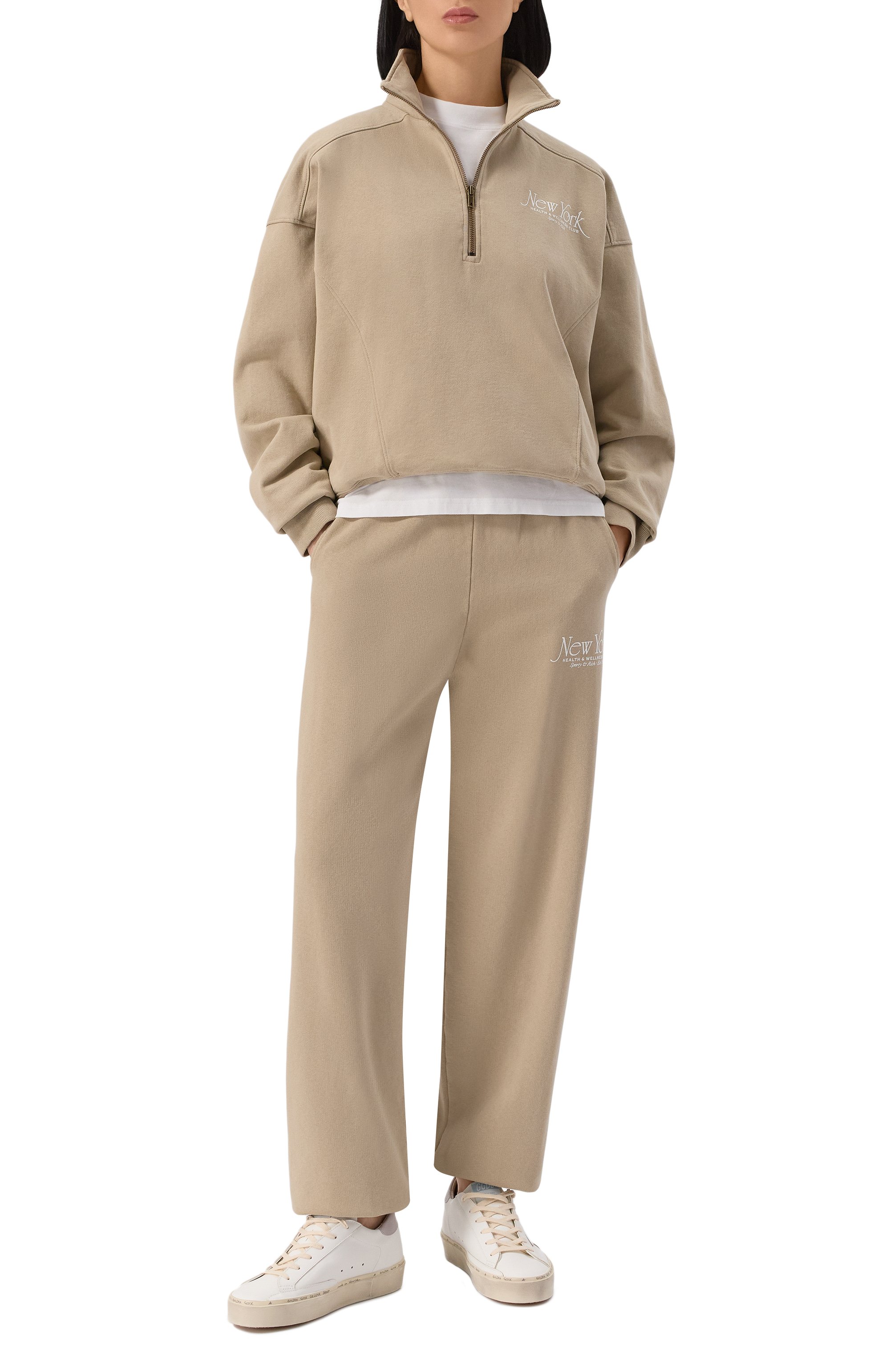 Хлопковые джоггеры SPORTY AND RICH, арт. PA036622508GY15, фото 2