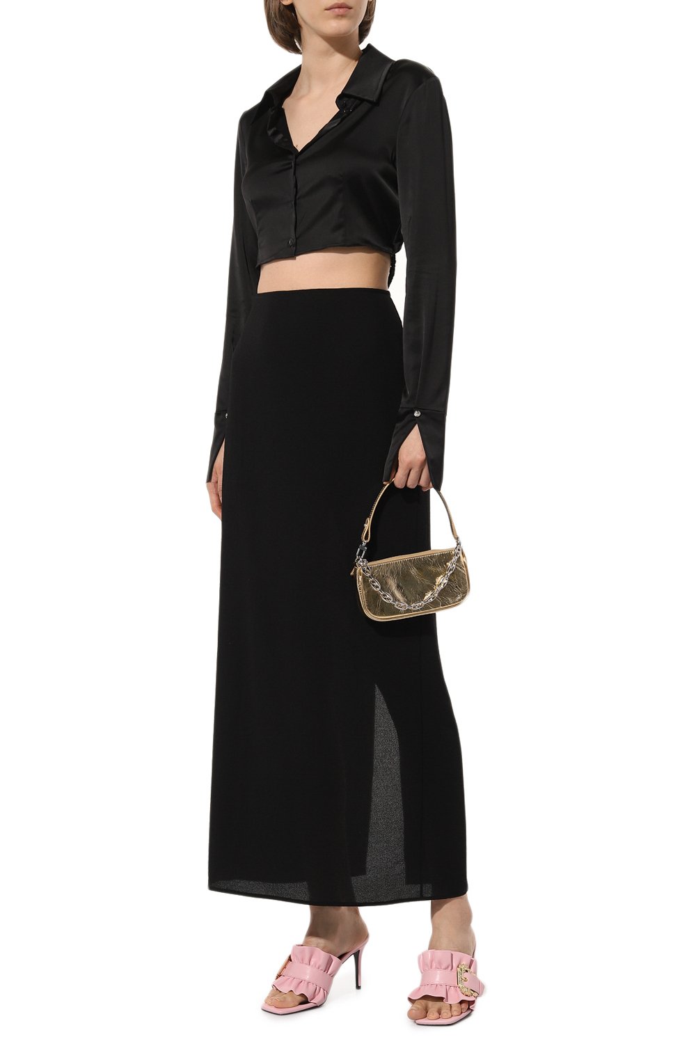 Мюли VERSACE JEANS COUTURE розового цвета по цене 23800 руб., арт. 74VA3S70/71570, фото 2 Мюли VERSACE JEANS COUTURE, арт. 74VA3S70/71570, фото 2