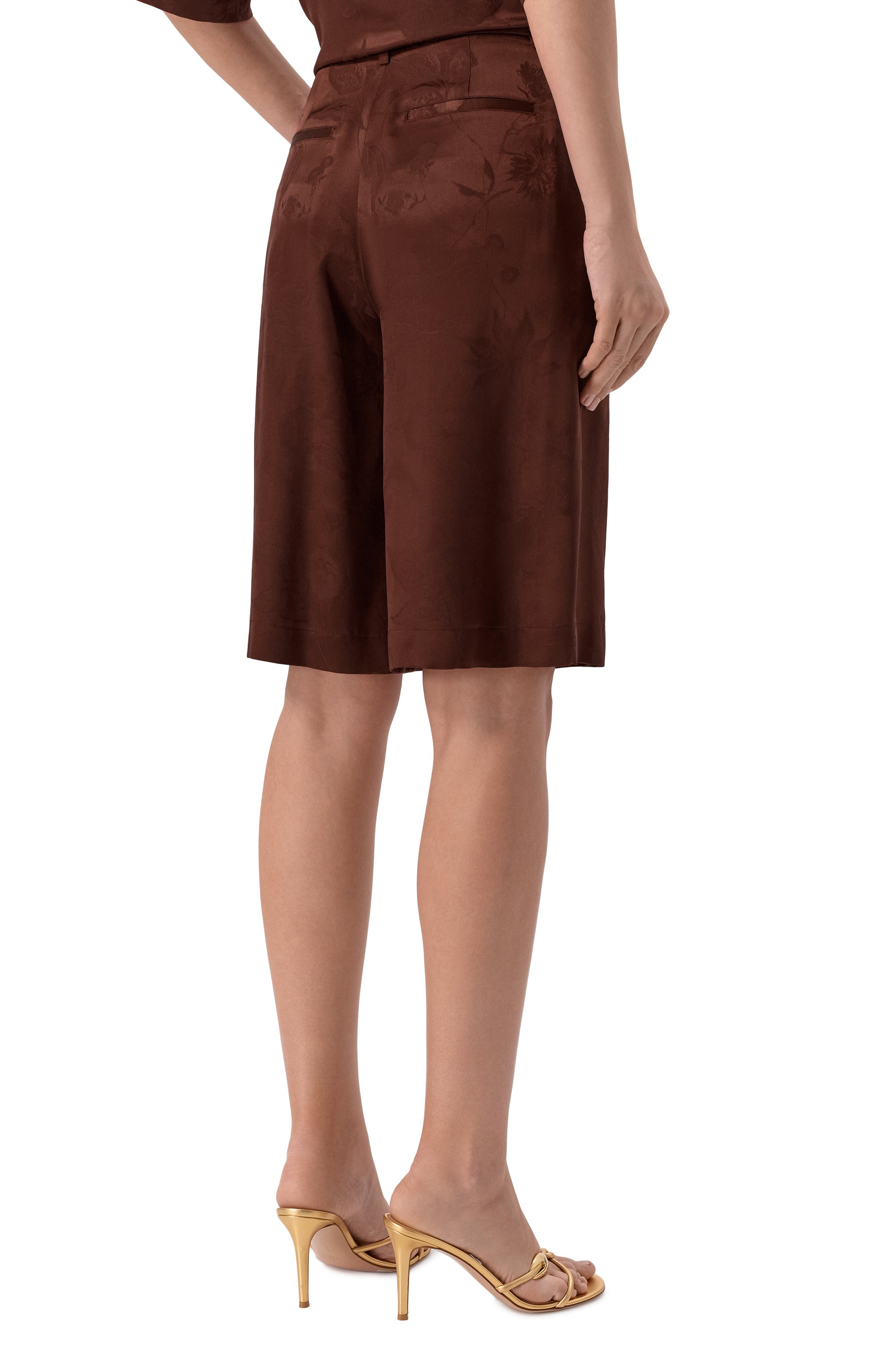 Шелковые шорты MVST, арт. M26.2PW.T043/F126 FL0RAL JACQUARD, фото 4