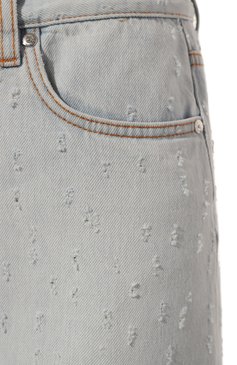 Женская джинсовая юбка MSGM голубого цвета, арт. 3641MDD234L/247268 | Фото 5 (Материал внешний: Хлопок, Деним; Кросс-КТ: Деним; Стили: Гранж; Женское Кросс-КТ: Юбка-карандаш; Длина Ж (юбки, платья, шорты): Макси)