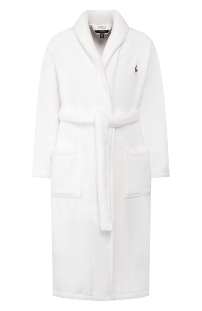 Хлопковый халат POLO RALPH LAUREN белого цвета по цене 16450 руб., арт. 714621695, фото 1 Хлопковый халат POLO RALPH LAUREN, арт. 714621695, фото 1