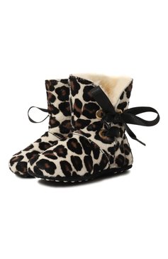 Кожаные пинетки с внутренней отделкой из овчины TOD’S, арт. UXB00G0I360EYB, фото 1