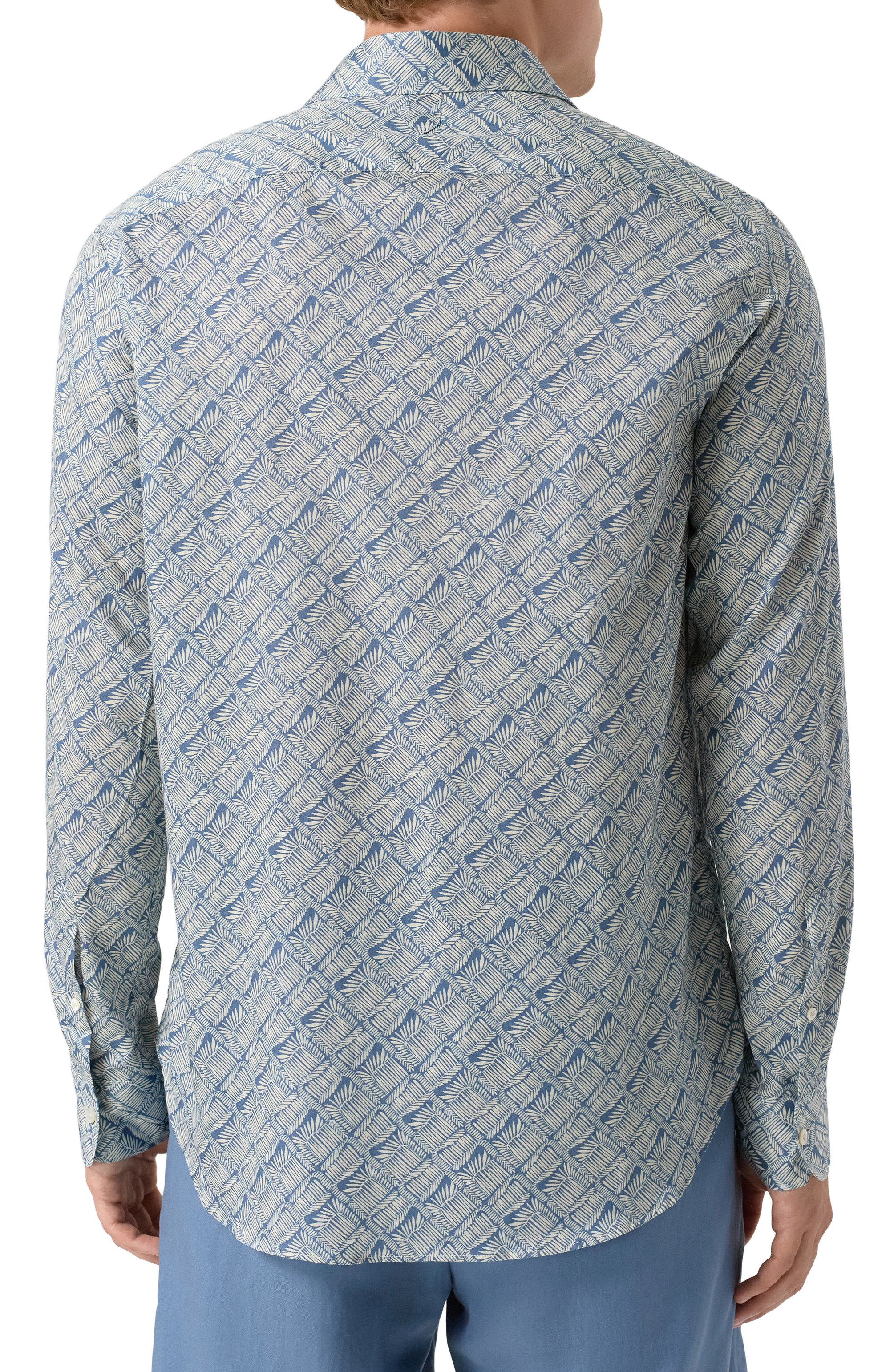 Хлопковая рубашка CANALI светло-голубого цвета по цене 45050 руб., арт. CSL7079/GL03649, фото 4 Хлопковая рубашка CANALI, арт. CSL7079/GL03649, фото 4