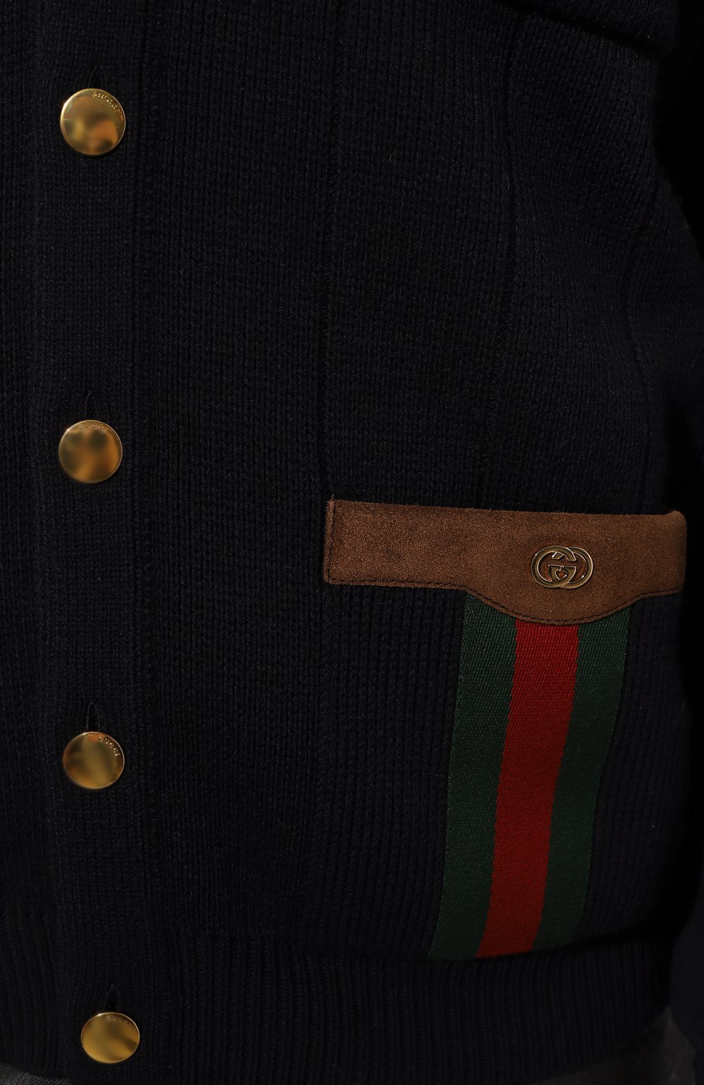 Кардиган GUCCI темно-синего цвета по цене 194400 руб., арт. 626349 XKBFJ, фото 5 Кардиган GUCCI, арт. 626349 XKBFJ, фото 5