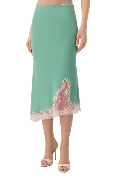 Юбка DANIIL ANTSIFEROV зеленого цвета по цене 40000 руб., арт. DA_3060.6019.026, фото 3 Юбка DANIIL ANTSIFEROV, арт. DA_3060.6019.026, фото 3