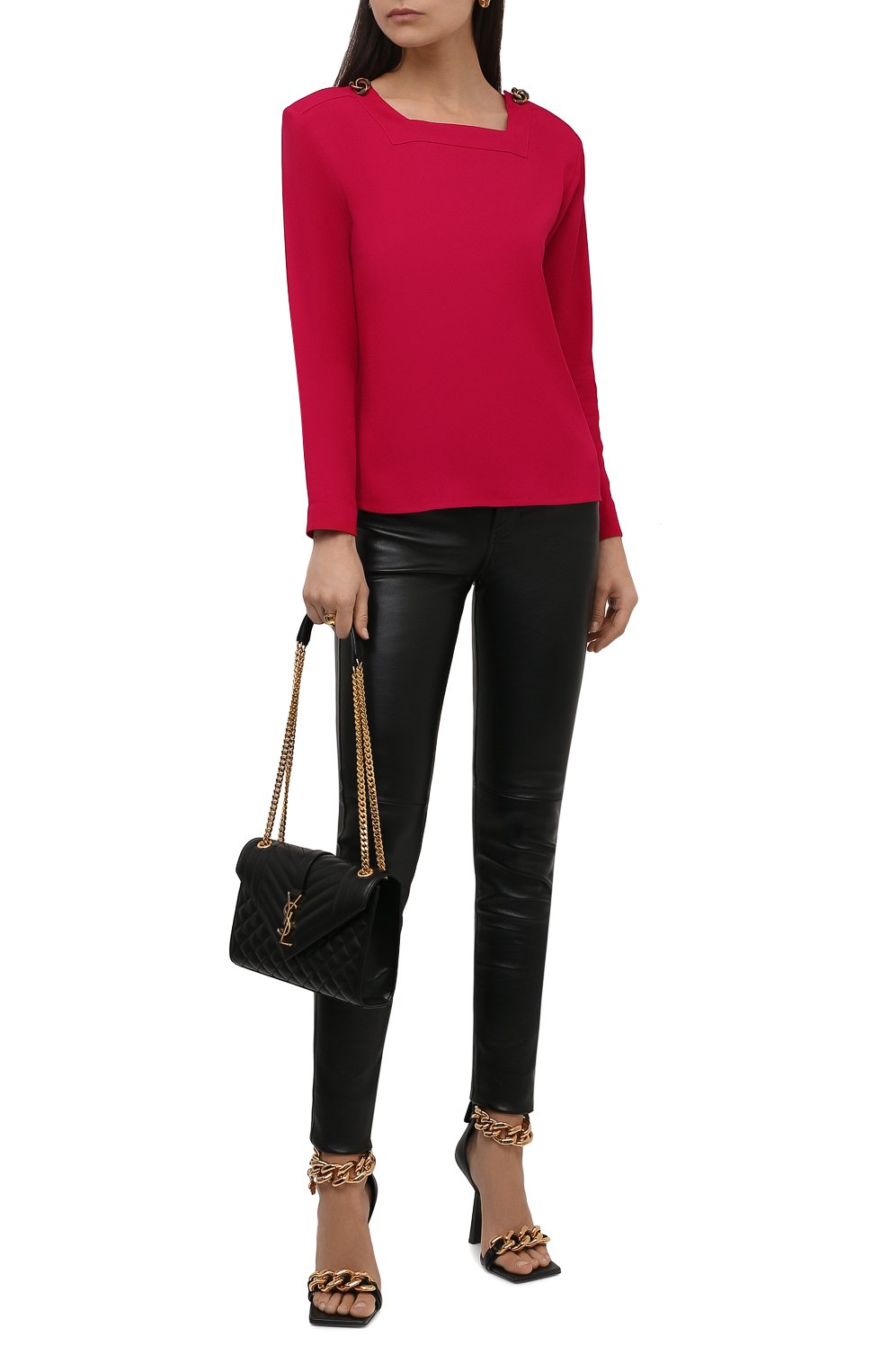 Блузка из вискозы SAINT LAURENT, арт. 679264/Y059W, фото 2