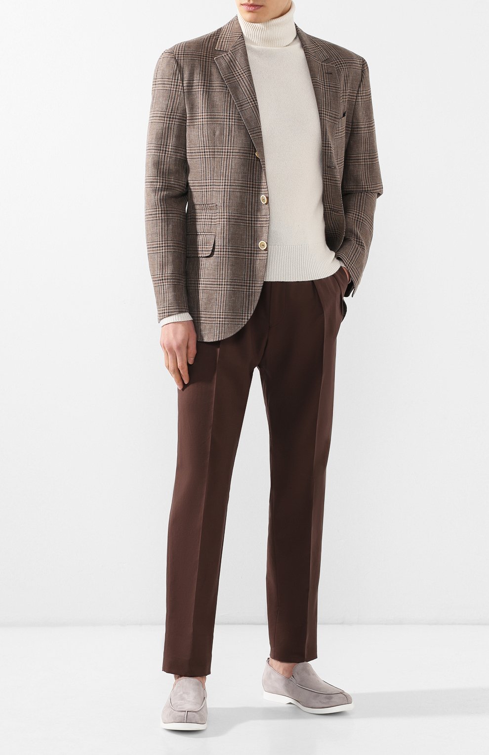 Замшевые лоферы KITON, арт. USSPLUMN00104, фото 2