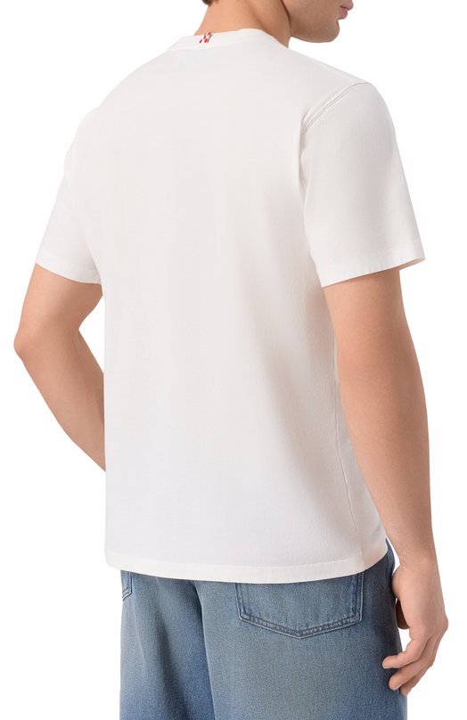 Хлопковая футболка MC2 Saint Barth ARN0004-03220I/ARN0TT WARM Белый  ARN0004-03220I/ARN0TT WARM Фото 4