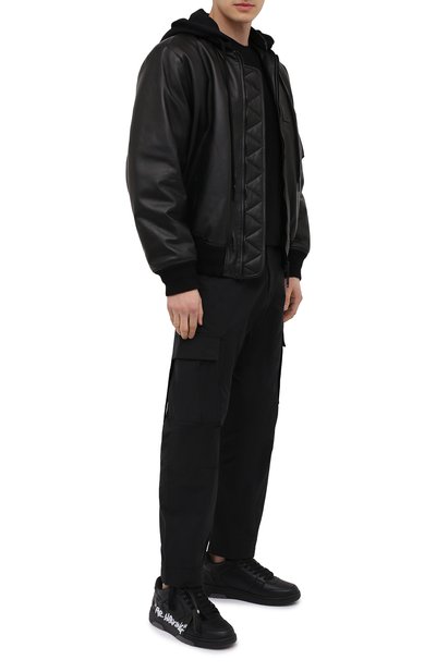 Кожаные кеды out of office OFF-WHITE, арт. 0MIA189S21LEA0041001, фото 2